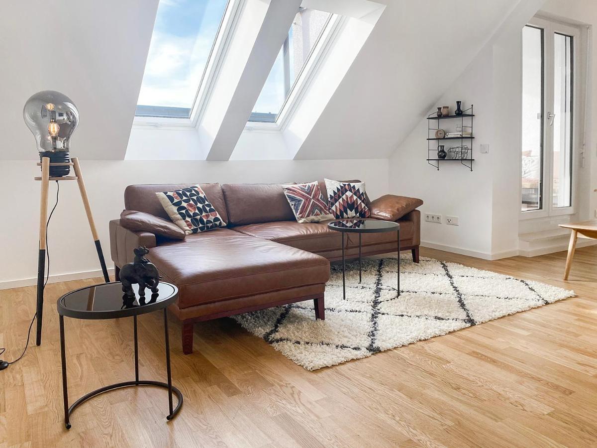 Apartamento Modern & Stylisch - Penthouse-Feeling Nahe Flughafen Muenchen Freising Exterior foto